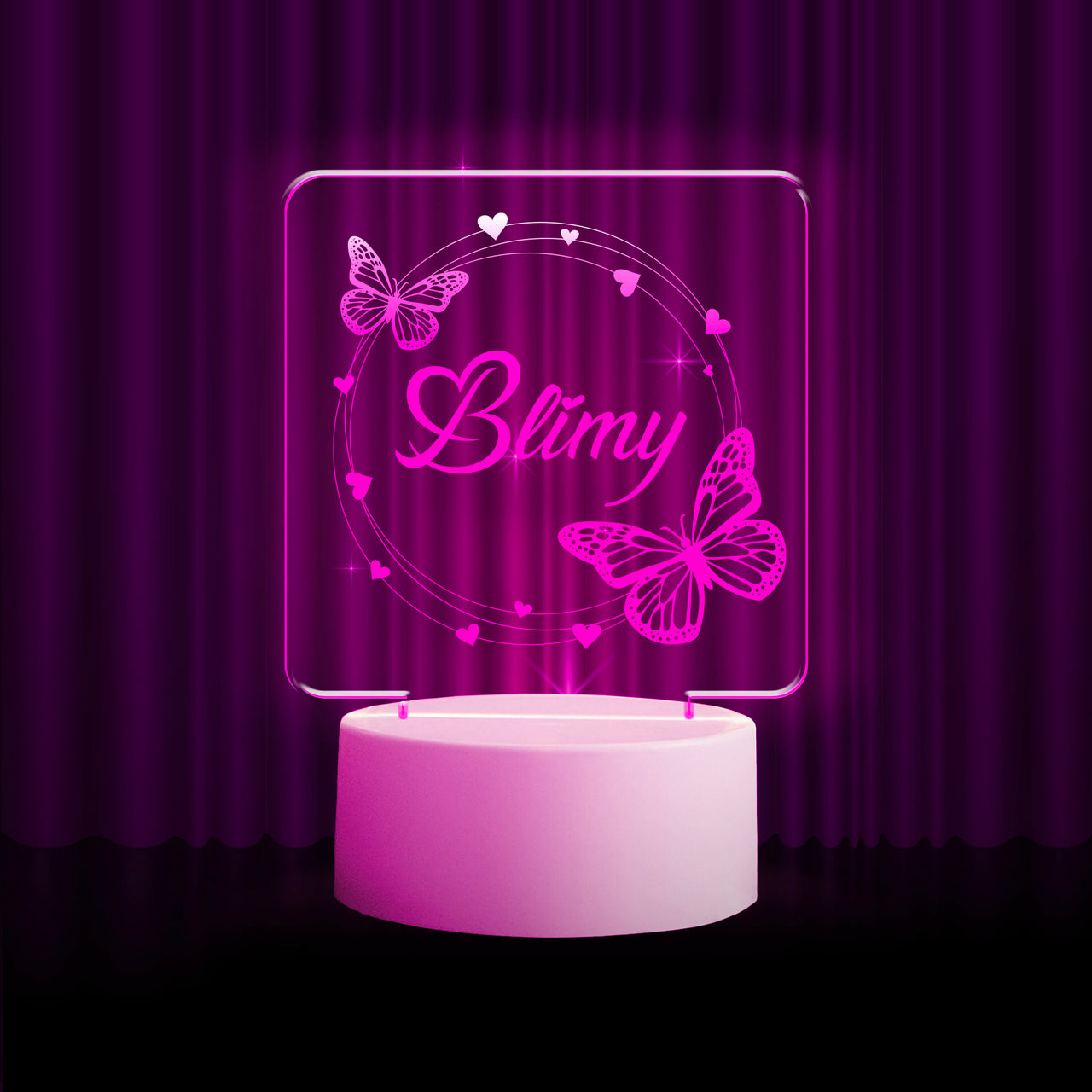 B226 Butterfly and Hearts LED Nightlight