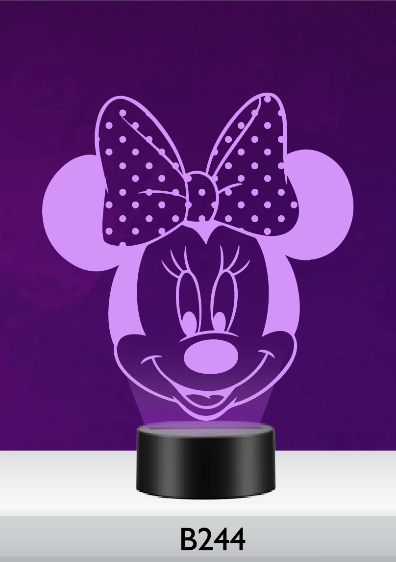 B244 - Baby Mouse Girl Design LED Nightlight