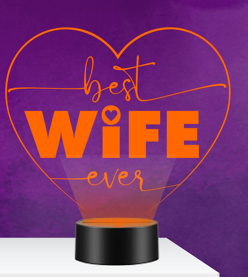 B288 - Best Wife Ever LED Nightlight