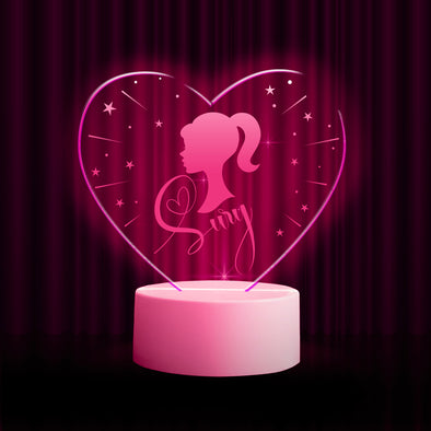 Girl Doll Heart LED Nightlight