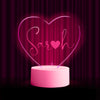 Personalized Name Heart LED Nightlight