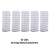 Soap Mold Container with Lid Clam Shell Packaging Set