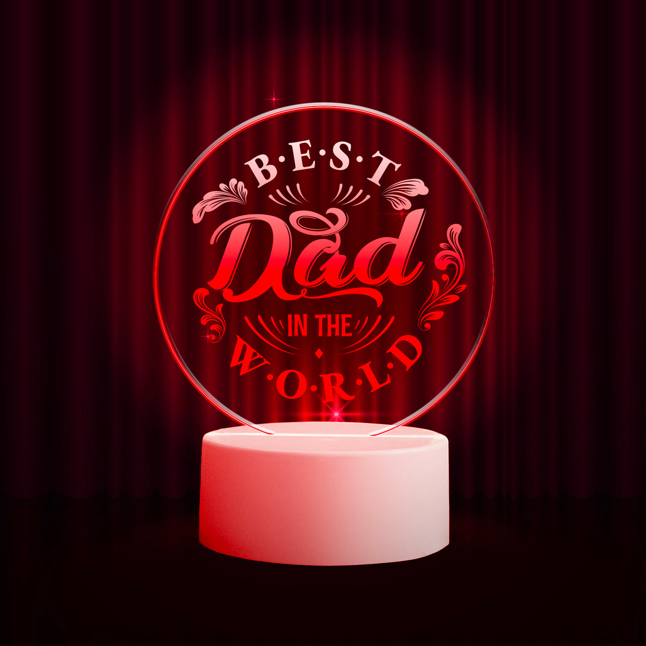 B284 Best Dad In The World LED Nightlight